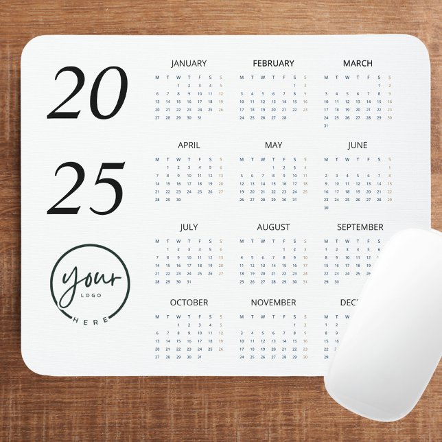 Tapis De Souris Carte de souris Calendrier 2025 personnalisée avec (Créateur téléchargé)