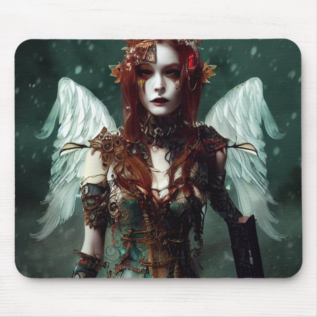 Tapis De Souris Carte de souris Cyber Punk Angel_Art numérique (Devant)