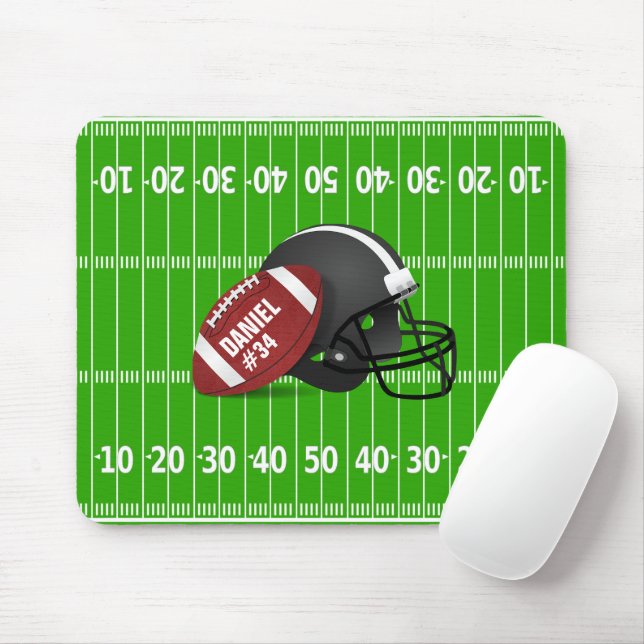 Tapis De Souris Carte de souris de football personnalisée (Avec souris)