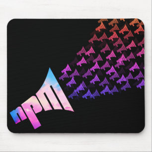 Tapis De Souris Carte de souris NPM colorée
