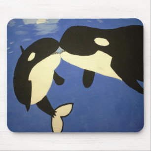 Tapis De Souris Carte de souris pour baleines mignonnes