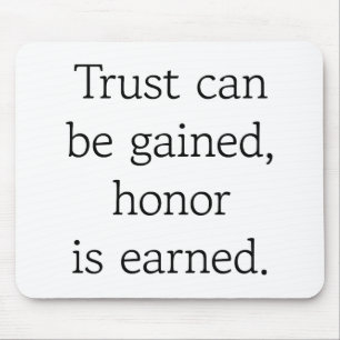 Tapis De Souris Carte de souris Trust & Honor