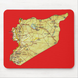 Tapis De Souris Carte de Syrie Mousepad