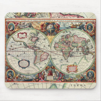 Tapis De Souris Carte de Vieux Monde Mousepad