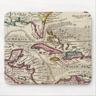 Tapis De Souris Carte des Antilles, du Mexique ou de la Nouvelle E