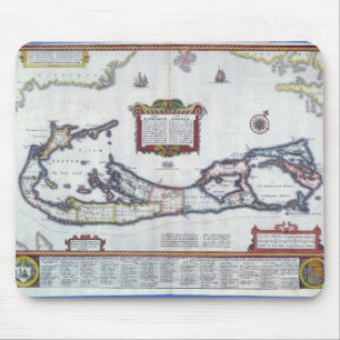Tapis De Souris Carte des Bermudes