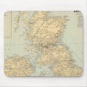Tapis De Souris Carte des chemins de fer des îles britanniques