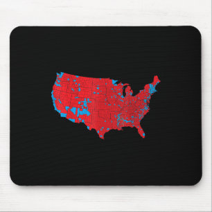 Tapis De Souris Carte des élections américaines 2024 Président Tru