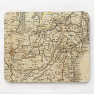 Tapis De Souris Carte Des États-Unis 3