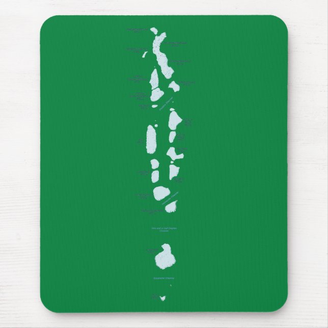 Tapis De Souris Carte des Maldives Mousepad (Devant)