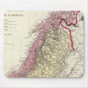 Tapis De Souris Carte des royaumes scandinaves