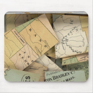 Tapis De Souris Carte détaillée, États-Unis d'Amérique