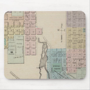 Tapis De Souris Carte du Chatfield, carte de la Calédonie, Minn