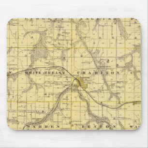 Tapis De Souris Carte du comté de Lucas, État de l'Iowa