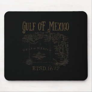 Tapis De Souris Carte Du Drapeau Du Golfe Des États-Unis D'Amériqu