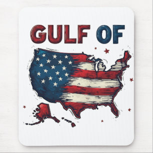 Tapis De Souris Carte du golfe d'Amérique USA Trump USA Golfe du M