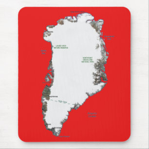 Tapis De Souris Carte du Groenland Mousepad