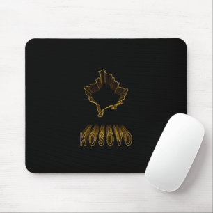 Tapis De Souris Carte du Kosovo, Carte de l'or