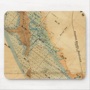 Tapis De Souris Carte du marais salé et des marées