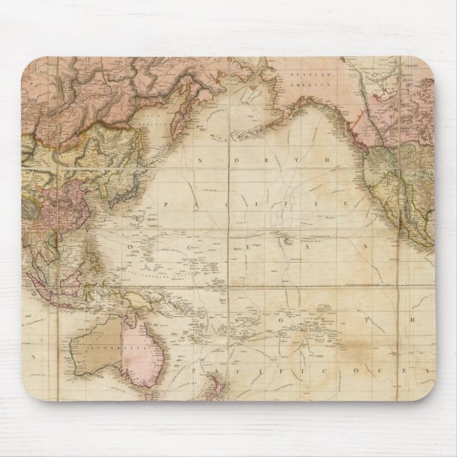 Tapis De Souris Carte du monde (Devant)