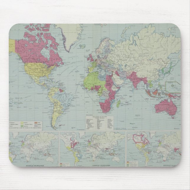 Tapis De Souris Carte du Monde 20 (Devant)