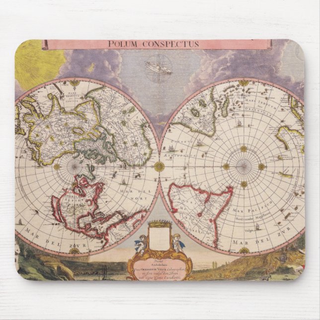 Tapis De Souris Carte du monde antique (Devant)