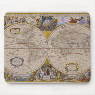 Tapis De Souris Carte du monde antique 2