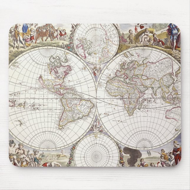 Tapis De Souris Carte du monde d'atlas Maior (Devant)