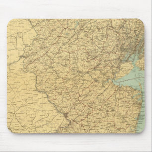 Tapis De Souris Carte du New Jersey