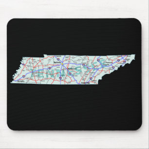 Tapis De Souris Carte du Tennessee Mousepad