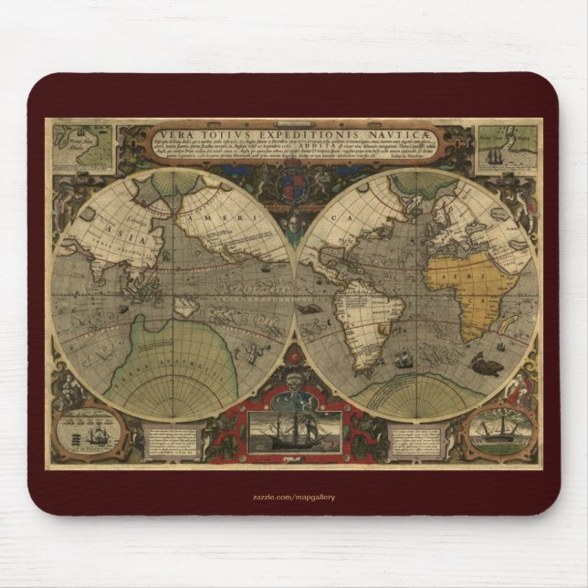 Tapis De Souris Carte du Vieux-Monde antique (Devant)