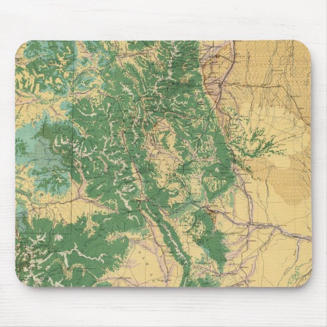 Tapis De Souris Carte économique du Colorado (Devant)