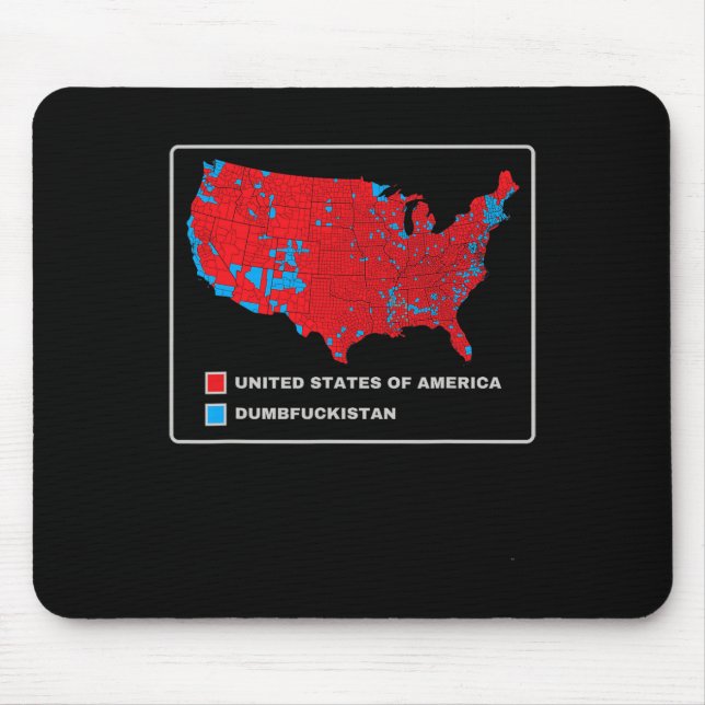 Tapis De Souris Carte Électorale 2024 Etats-Unis D'Amérique Dumbfo (Devant)