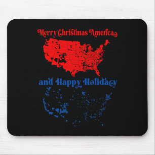 Tapis De Souris Carte électorale de 2024 Joyeux glissement de terr