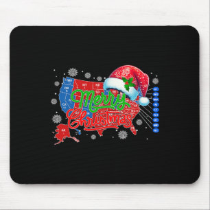 Tapis De Souris Carte électorale Trump Joyeux Noël Père Noël H