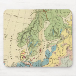 Tapis De Souris Carte géologique de l'Europe