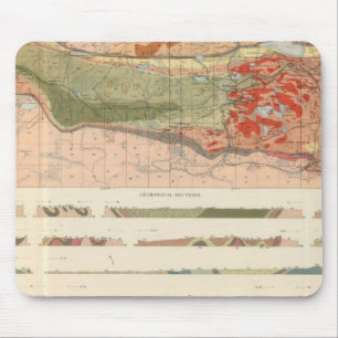 Tapis De Souris Carte géologique générale du district de Marquette