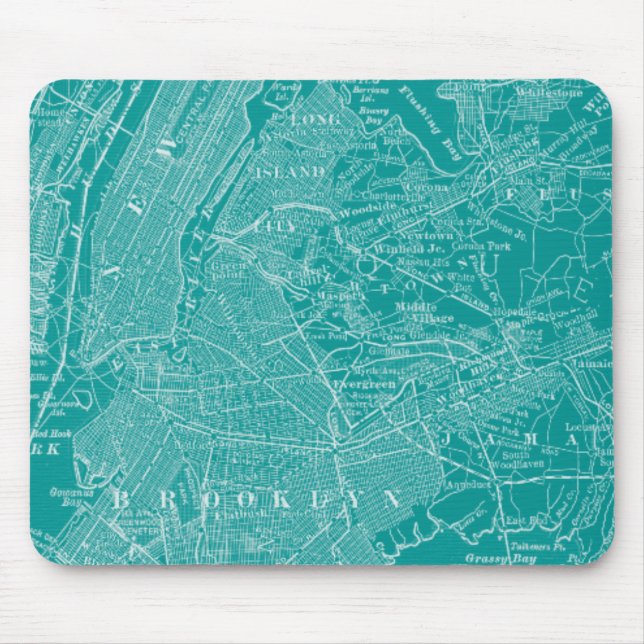 Tapis De Souris Carte graphique de New York (Devant)