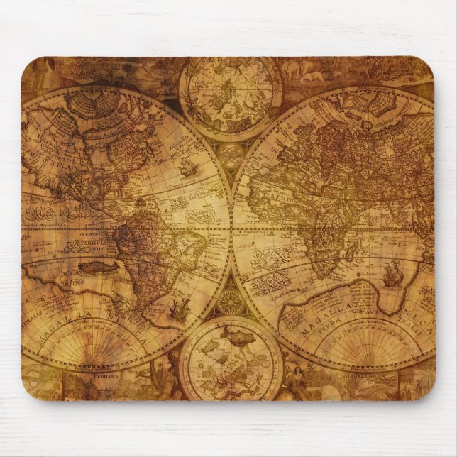 Tapis De Souris Carte historique de l'ancien monde antique (Devant)