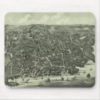 Carte imagée vintage de Marblehead mA (1882)