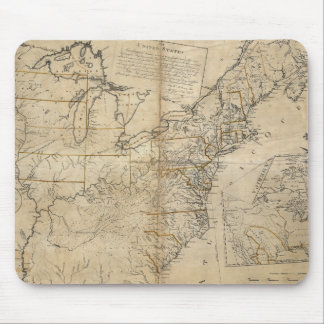 Tapis De Souris CARTE : Les ETATS-UNIS, 1783