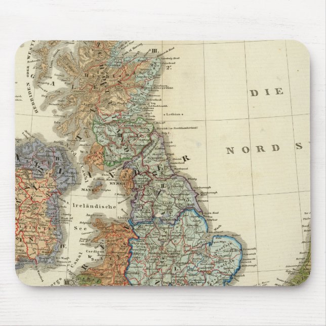 Tapis De Souris Carte linguistique des îles britanniques (Devant)