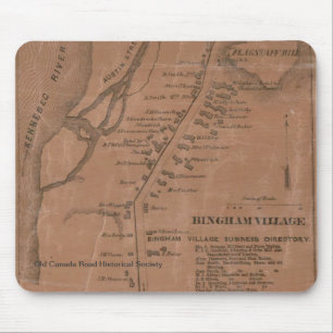 Tapis De Souris Carte Mousepad de Bingham 1860