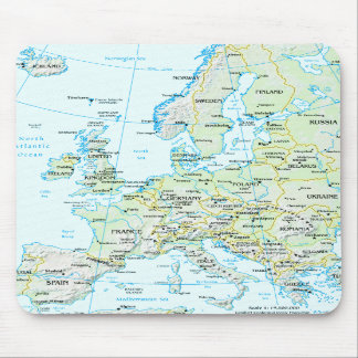 Tapis De Souris Carte Mousepad de l'Europe