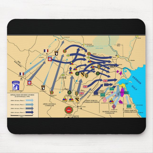 Tapis De Souris CARTE Mousepad de TEMPÊTE du DÉSERT (Devant)
