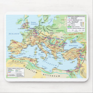 Tapis De Souris Carte Mousepad d'empire romain