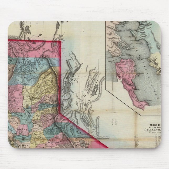 Tapis De Souris Carte officielle de l'État de Californie (Devant)