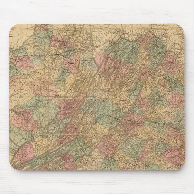 Tapis De Souris Carte officielle de l'État de Virginie par Lloyd (Devant)