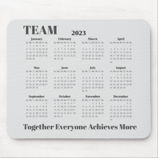 Tapis De Souris Carte souris 2023 Calendrier TEAM