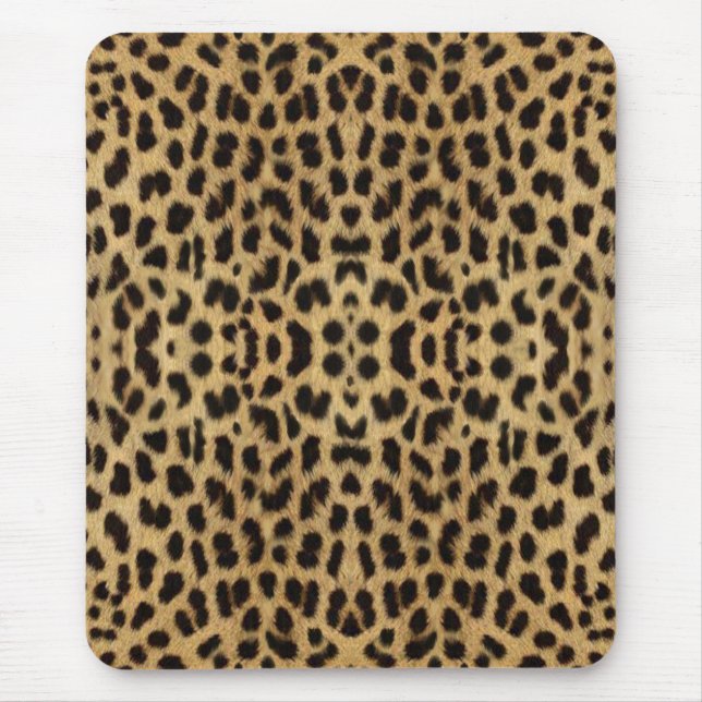 Tapis De Souris Carte souris Empreinte de léopard (Devant)